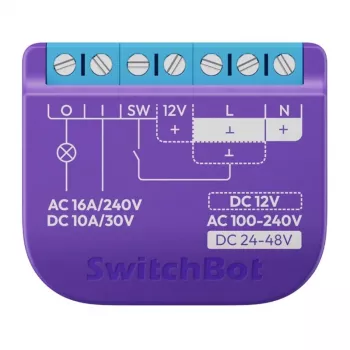 Nutirelee lüliti SwitchBot Relay W5502300 pingevaba kontakt juhtmega seadmete kaugjuhtimiseks
