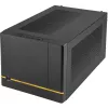 SilverStone SUGO SG14B - torn - Mini-DTX - ilma toiteallikata (ATX / PS/2) - must - USB/Audio (SST-SG14B)