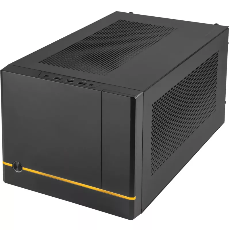 SilverStone SUGO SG14B - torn - Mini-DTX - ilma toiteallikata (ATX / PS/2) - must - USB/Audio (SST-SG14B)