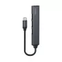 USB 3.0 4-pordiline liidesejaotur SAVIO AK-71 USB-C-hostiga, 5000 Mbit/s, 2-aastane garantii