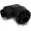 Eiszapfen 16/10mm kruviliitmik 90° pööratav G1/4, must ühendus, pehmetele voolikutele (PVC, silikoon, neopreen)