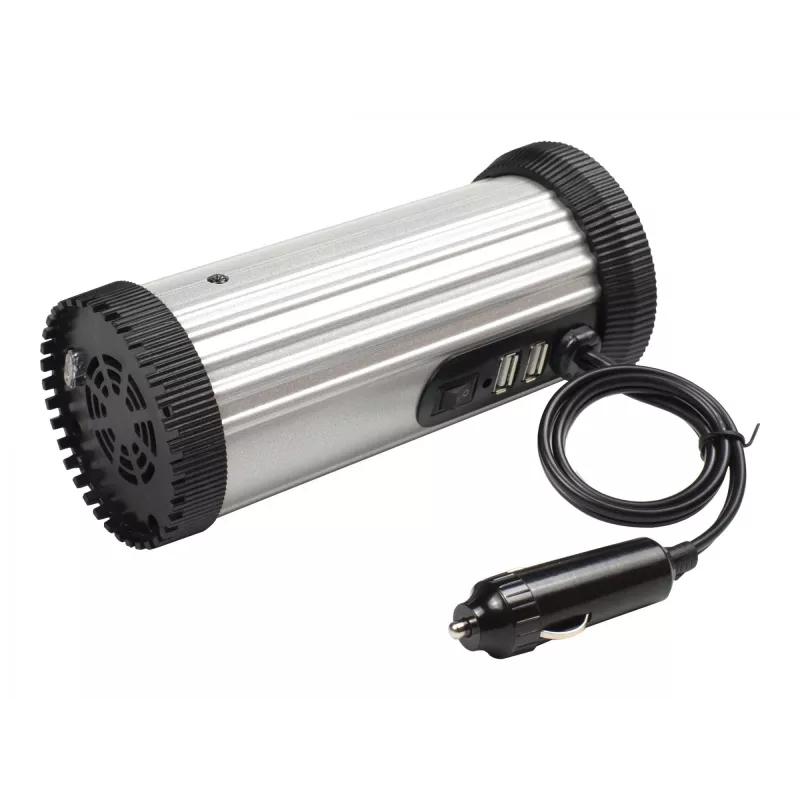 Gembird EG-PWC150-01 toiteadapter/inverter Auto 150 W Must, Hall