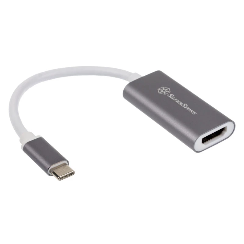Adapter SILVERSTONE USB 3.1 USB-C to HDMI 2.0b SST-EP07C-E, video väljundadapter