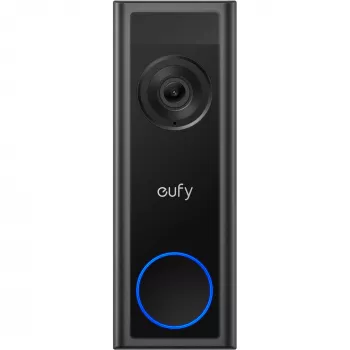 Video uksekell Eufy C31 2K MicroSD-toega, 2560×1440, 6500 mAh, juhtmega ja juhtmevaba, must