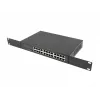 Haldamata kommutaator LANBERG RSGE-24 — 24× Gigabit Ethernet 1U, riiulisse paigaldatav, must