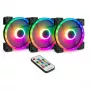 INTER-TECH Argus RGB-ventilaatorikomplekt RS-14 140mm ARGB 3-pakk Must