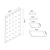 Maclean MC-130 WD puidust seinalaud-organiseerija, 40x60 cm, kuni 20 kg