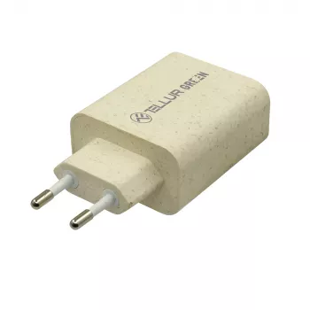 Laadija Tellur TLL151321 USB-C PD20W USB QC3.0, 20W PD ja QC3.0 kiirlaadimine