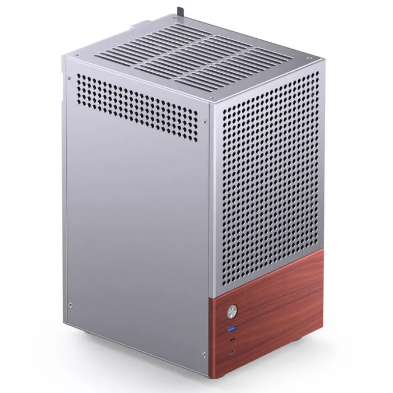 PC-korpus Jonsbo T6, minitorn, Mini-ITX, hõbedane