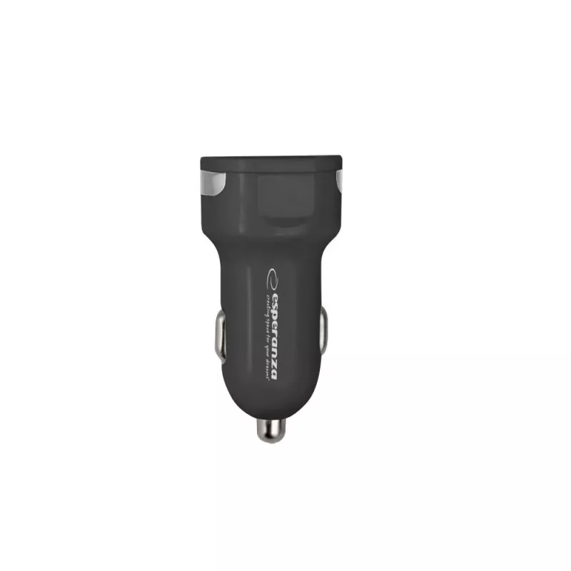 Autolaadija ESPERANZA EZ110 must — 12–24V sisend, 2× USB-A 2,1A, Quick Charge 3.0, 36W