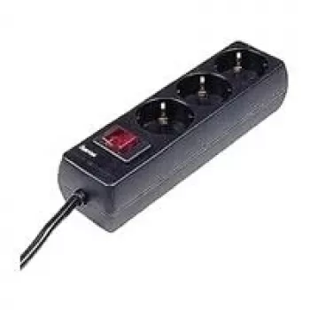 Hama 00030392 liigpingekaitse Must 3 vahelduvvoolu pistikupesa 230 V 1.4 m