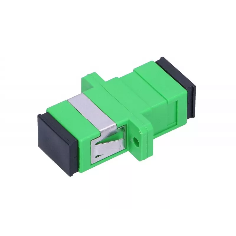 Extralink Adapter SC/APC Single Mode Simplex roheline