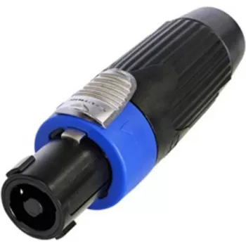Neutrik kaabel Connector, must, 4 pooluseline (NLT4FXX-BAG)