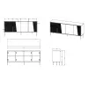 4D kummut ABI 200x45x88 kašmiir matt