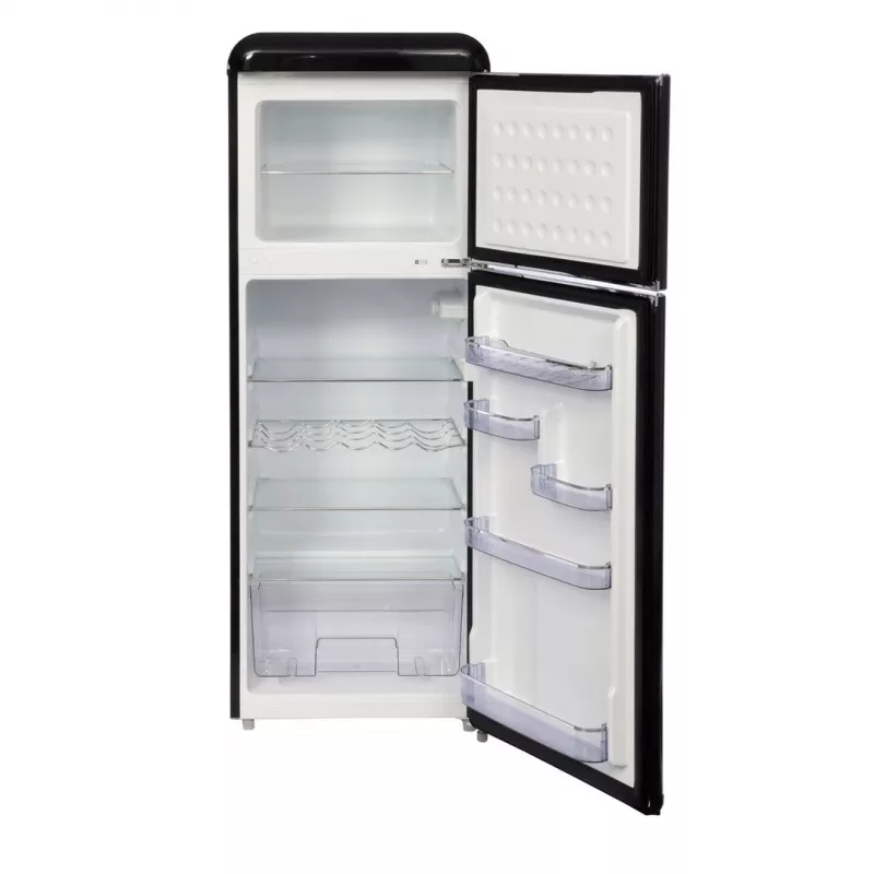 Retro külmik-sügavkülmik Ravanson LKK-210RB