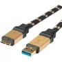 ROLINE Gold USB 3.0 kaabel, USB A pistik - USB 3.0 Micro B pistik 2,0 m (11.02.8879)