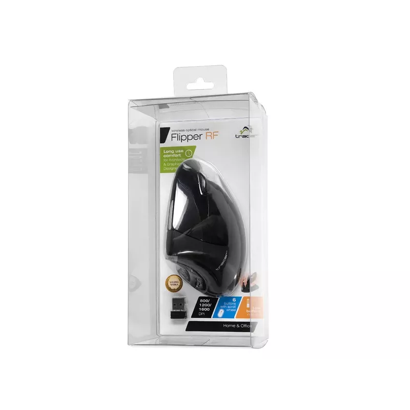 Tracer Flipper hiir Paremakäeline RF Juhtmevaba Optiline 1600 DPI