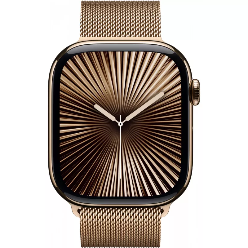APPLE Watch Series 10 GPS + Cellular 46mm Kuldne titaanist korpus kuldse Milanese Loop-rihmaga – S/M