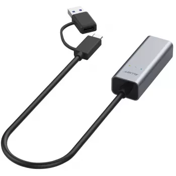 ALLNET ALL-NC-2.5G-USBC_A USB 3.0 USB-C ja Type-A 2,5 Gbps Multi-Gigabit LAN Etherneti adapter