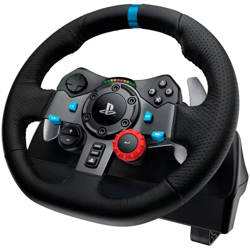 LOGITECH G29 EU + G435 Must mängukontroller Alumiinium Must USB rool + pedaalid + kõrvaklapid PC