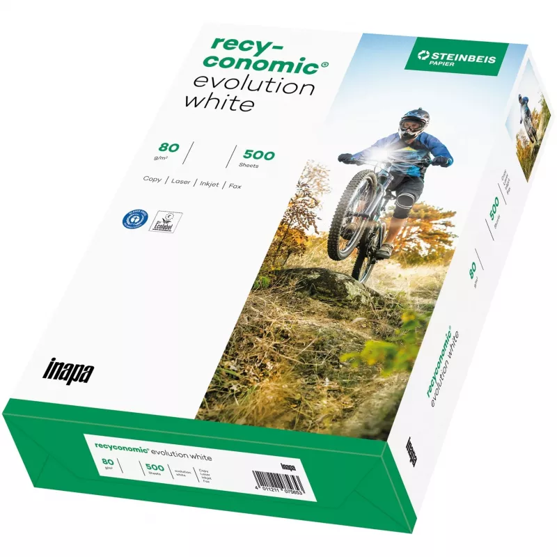 Recyconomic Evolution valge A3, paber DIN A3 (500 lehte), 80 g/m²