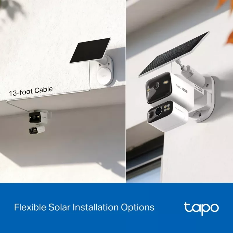 TP-Link Tapo C645D KIT, Päikeseenergial töötav pööratav/kallutatav juhtmevaba kaamera, 3MP
