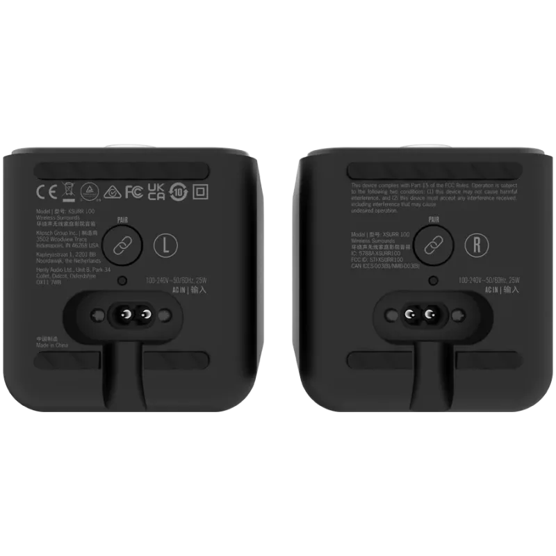 Juhtmeta 1-suunaline kõlar KLIPSCH SURR 100 — 50 W, 2.0 kanalit, 235–20000 Hz, must
