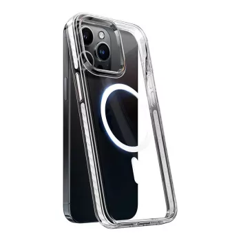 Torras Sparka telefonikott iPhone 15 Pro jaoks — läbipaistev kaitsekate