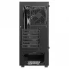 Arvuti korpus SAVIO Noctis Flow — kuubikujuline, Mini‑ITX/Micro‑ATX/ATX, 3x120 mm ees, 1x120 mm taga, 2x3,5 tolli + 3x2,5 tolli pesad, karastatud klaas