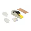 Juhtmepistik RJ45 DeLOCK 86485 Must Hõbedane Läbipaistev Kollane
