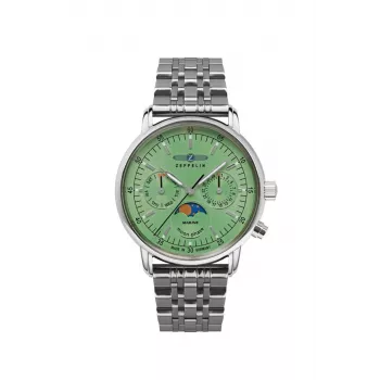 Kvartskäekell Zeppelin LZ 14 Marine 8637M-4, roostevaba teras, veekindel