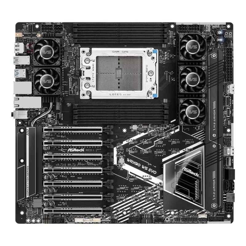 ASRock WRX90 WS EVO emaplaat AMD WRX90 Socket sTR5 EEB