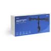 Monitor desk mount SAVIO UM-03 Must, dual monitor clamp, VESA 100x100, supports 17 inch–32 inch, height/tilt/swivel/pivot