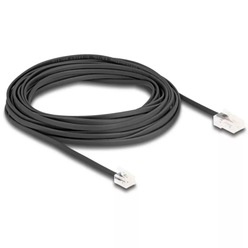 DeLOCK telefonikaabel RJ45-pistik RJ11-pistikule must 10 m
