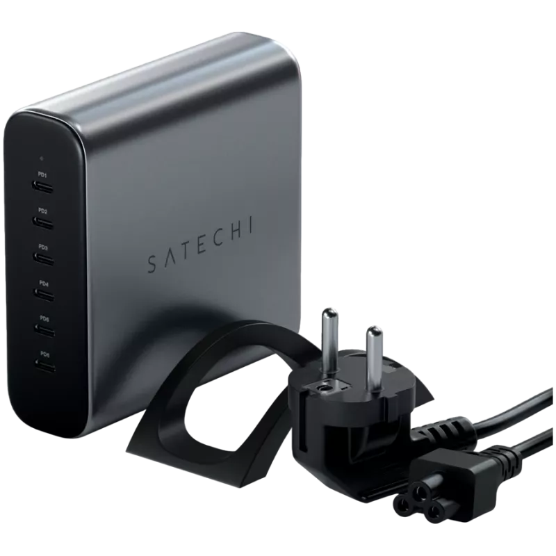 Siselaadija Satechi ST-C200GM-EU universaalne hall 6 USB USB-C porti