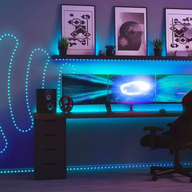 LED vanik Twinkly TWD200STP-TEU mitmevärviline siseriba, 5 cm vahedega, IP20, läbipaistev kaabel