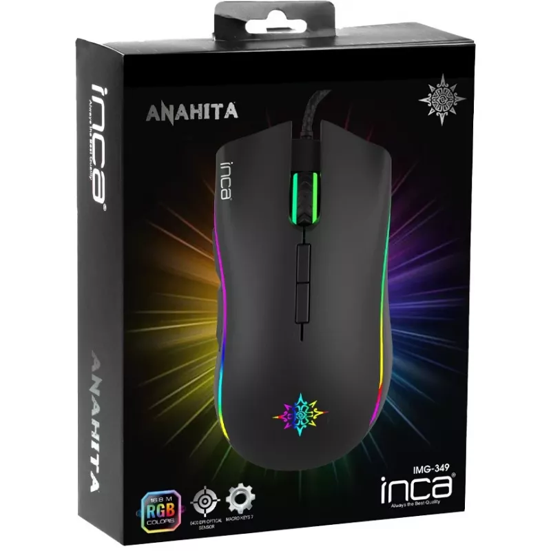 INCA Cian INCA ANAHITA RGB MAKROKLAHVIDEGA PROFESSIONAALNE MÄNGURIIHIR