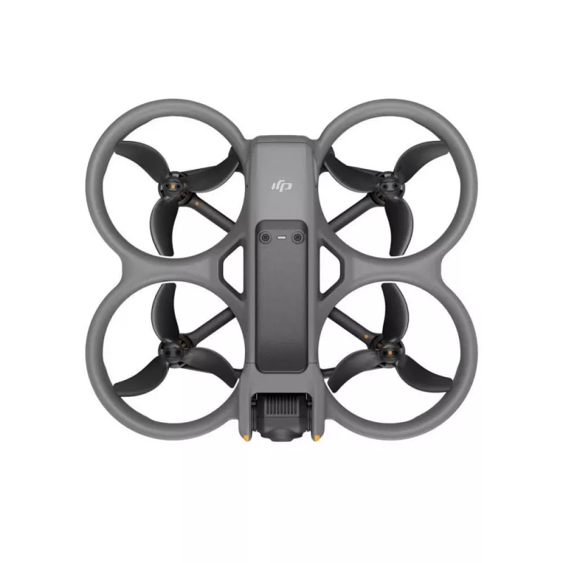 Drone DJI Avata 2 — maksimaalne ulatus 13 000 m, max kiirus 27 m/s, 4 rootorit, must (ilma prillide või kaugjuhtimispuldita)