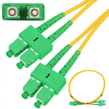 Patchcord Extralink SC/APC–SC/APC Single Mode Duplex G.652D 3 mm, 3 m