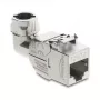DeLOCK Keystone-moodul RJ45 pesa LSA-le Cat.6A metallriiv tööriistavaba 90° nurgaga varjestatud