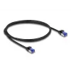 DeLOCK RJ45 Cat.6A S/FTP õhuke võrgukaabel 1m Must