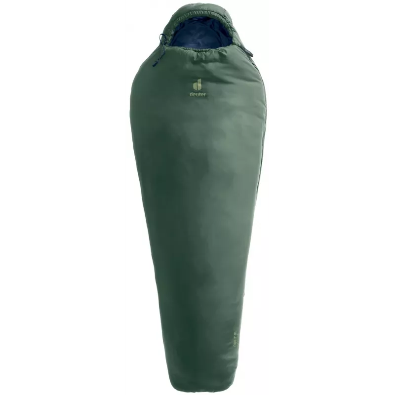 Muumiakujuline magamiskott DEUTER Orbit SL +5°C / 41°F — 750 mm laius, 480 mm sügavus, Ripstop PES, roheline