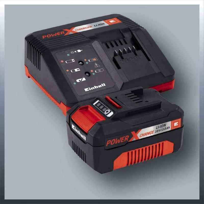 Einhell GE-LC 18 Li Kit 2400 RPM Must, Punane