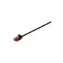 Wentronic Goobay CAT 6 õhuke patch-kaabel, U/UTP, must, 0,15 m - vaskmaterjal (71547)