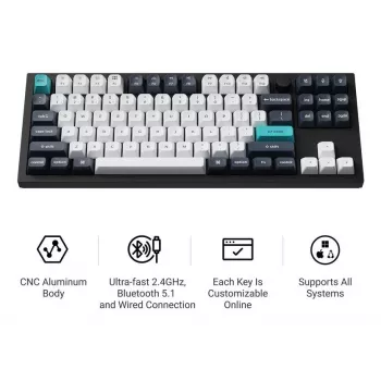 Klaviatuur Wrl Q3 Max RGB/CARBON Must Q3M-M4 Keychron