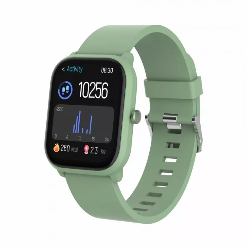 Nutikell DENVER SWK-120GN fitnessjälgimise ja teavituste toega, roheline