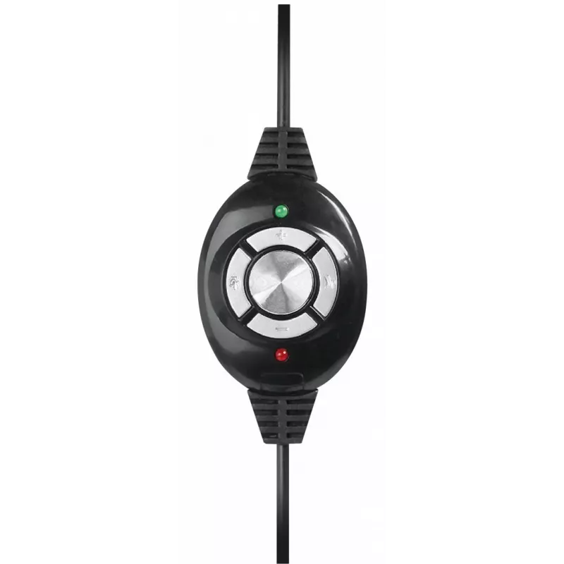 Kõrvaklapid MEDIA-TECH MT3573 juhtmega binauraalsed kokkupandavad poom-mikrofoniga, 1,9 m kaabel, USB, must