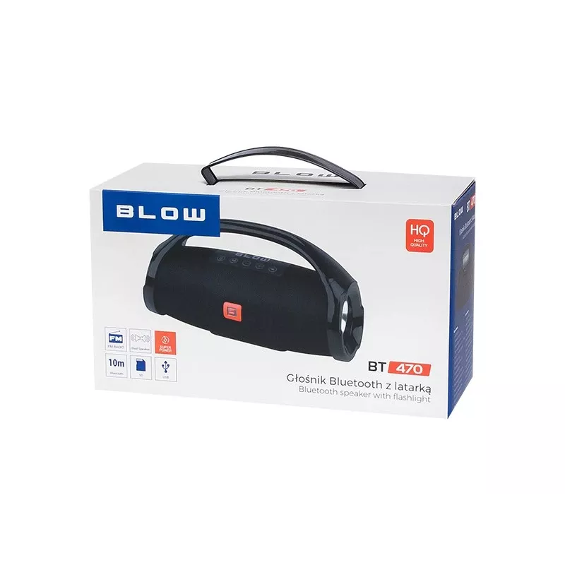 BLOW BT470 Stereo kaasaskantav kõlar, must