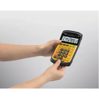 CASIO CALCULATOR OFFICE WATERPROOF WM-320MT-S, 12-kohaline ekraan. Eemaldatav klaviatuur, 108,5x168,5, Veekindel ja mustusekindel tase: IP54