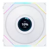 LIAN LI UNI FAN TL LCD 120mm ARGB korpuse ventilaatorid – valge 3-pakk